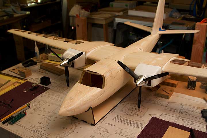 aero commander rc plane